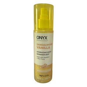 Onyx Professional Sandalwood Vanilla Hydrating Body Shimmer Mist, 6.5 fl oz